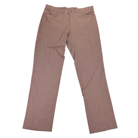 Tommy Hilfiger Mens TH Flex Finn Modern Fit Twill Pants Rose Pink 32x30 - Picture 1 of 4